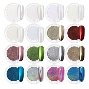 Colorful Chrome Nail Powder Set